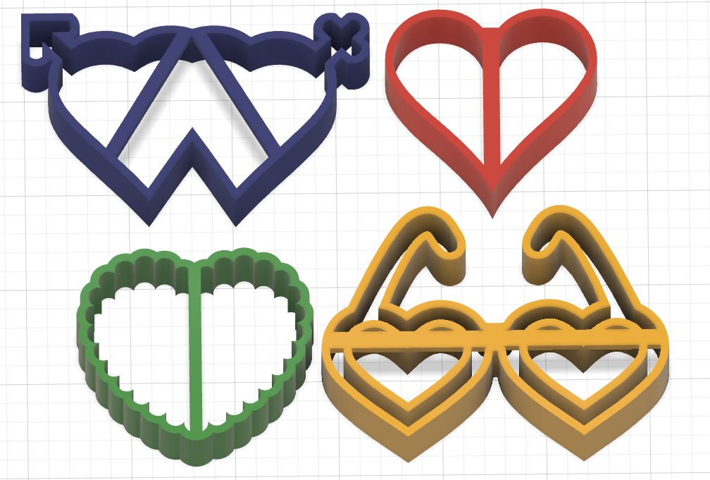 Play-Doh Cookie Cutter Kit  (batman,dog,flower,heart,rocket)