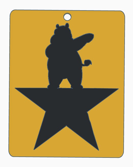 Hamilton Dabbing Hippo Ornament