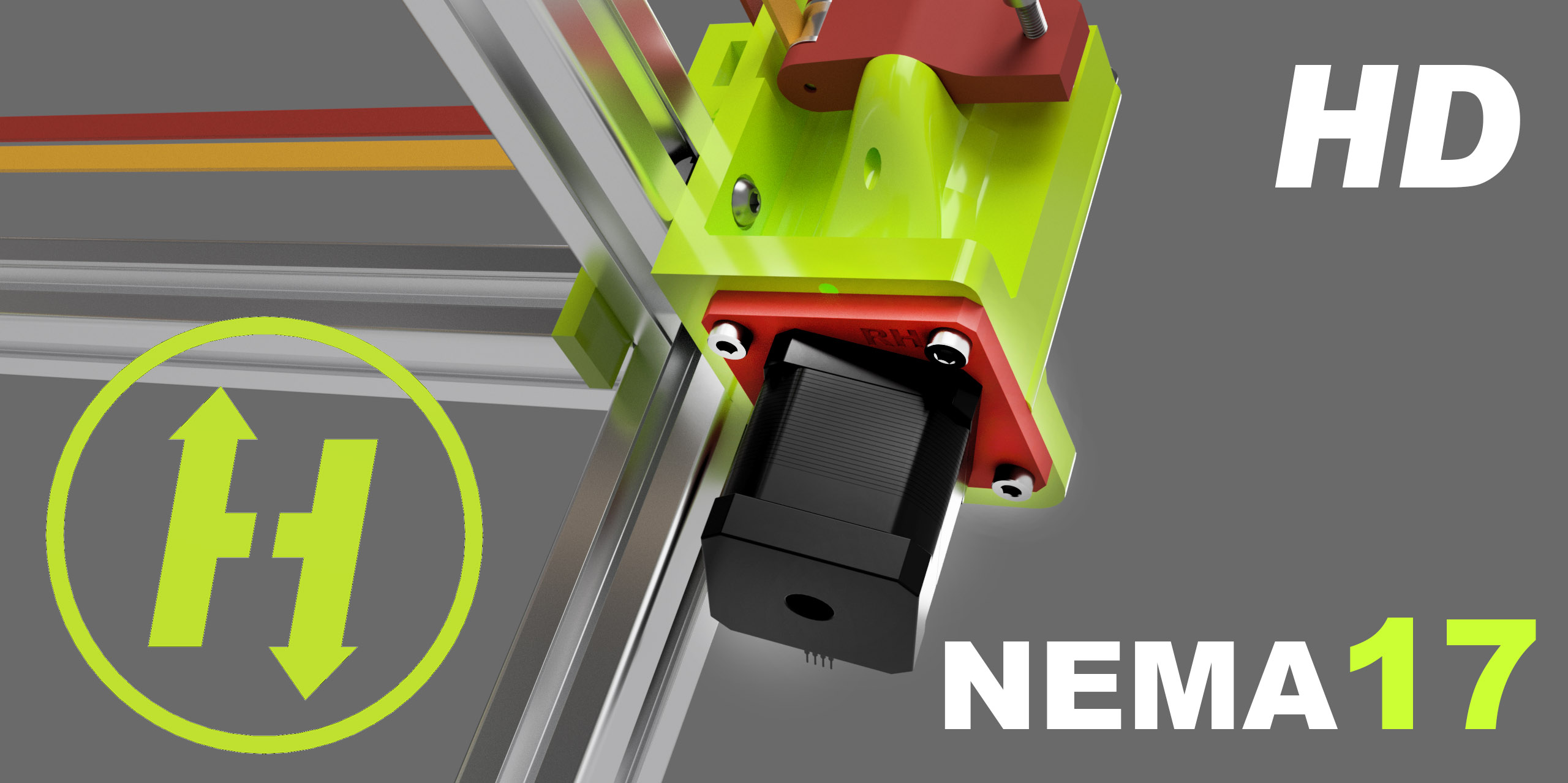 HevORT XYHD9 & XYHD12 NEMA17 Adapter Plate - for HevORT Advanced DIY 3D Printer
