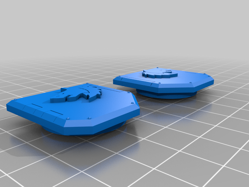 Sicaran Tank Sponson Inserts, Space Wolf v2