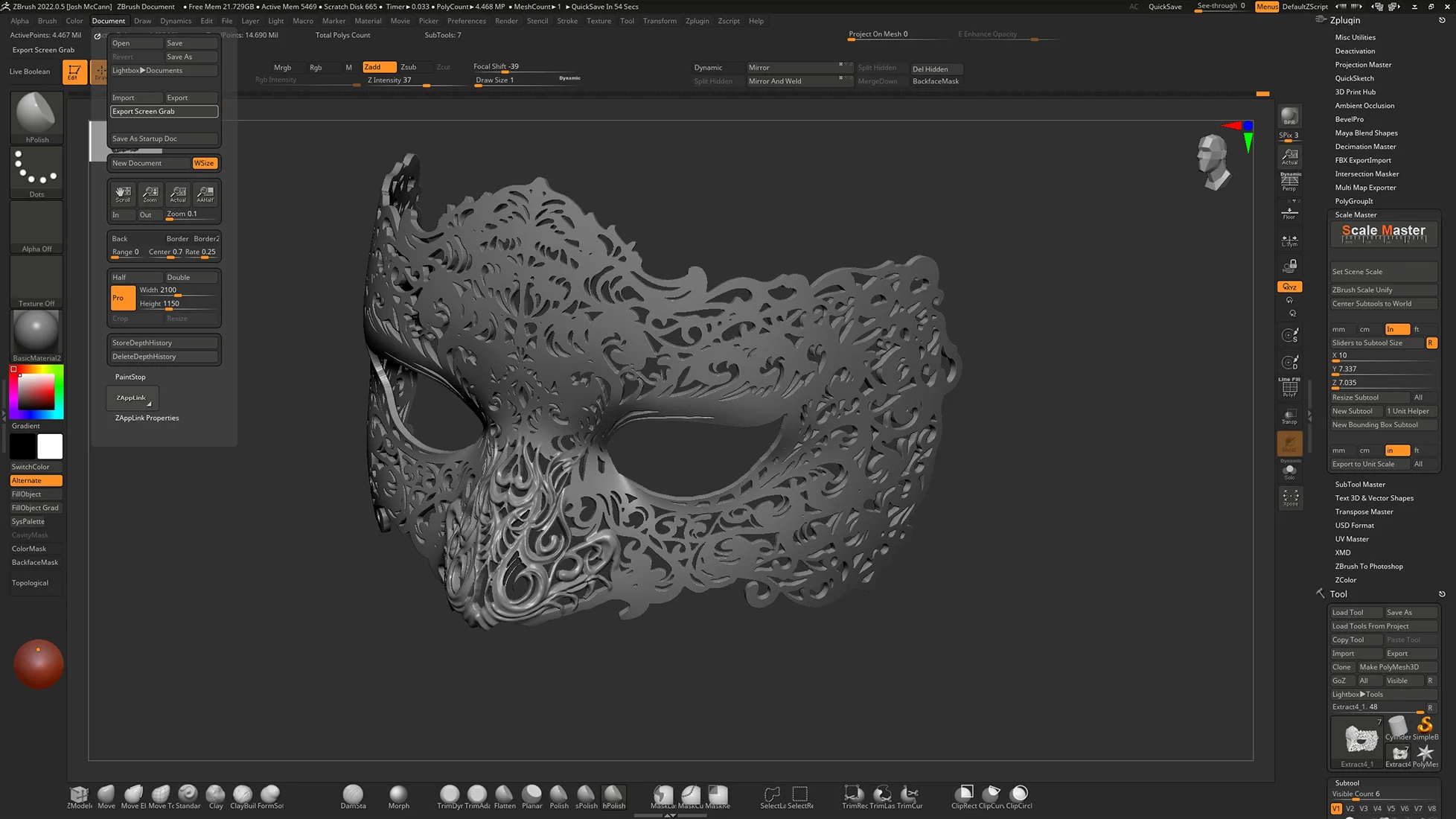 Decorative Filigree Masquerade Mask_)