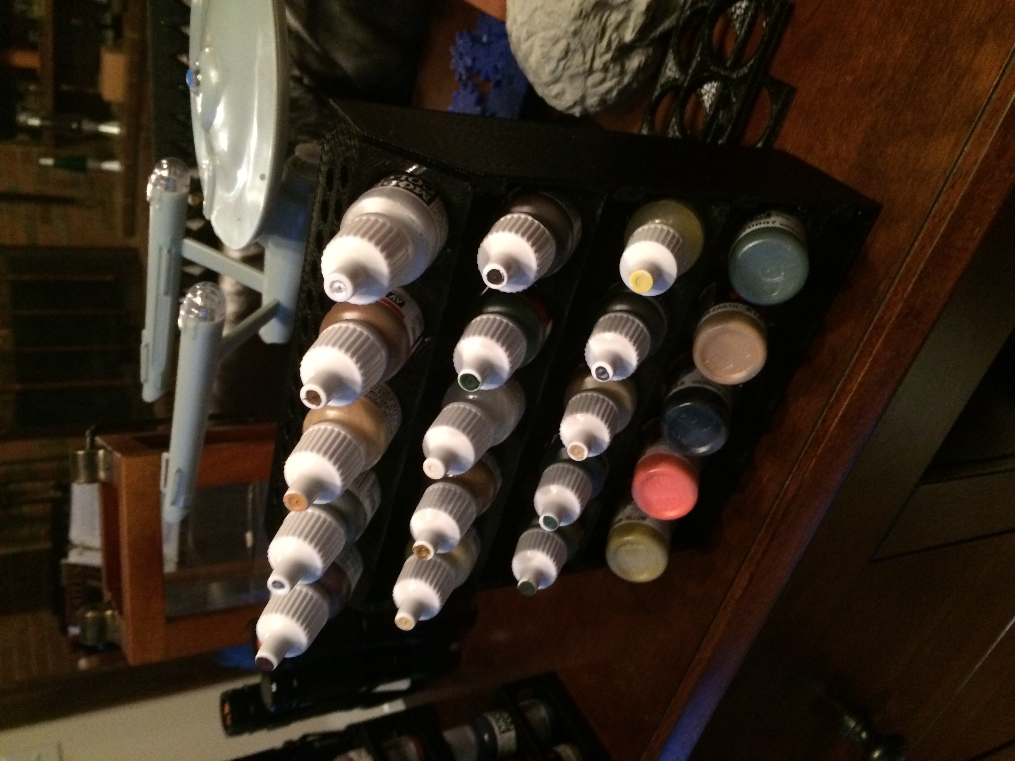 Dropper paint bottle holder