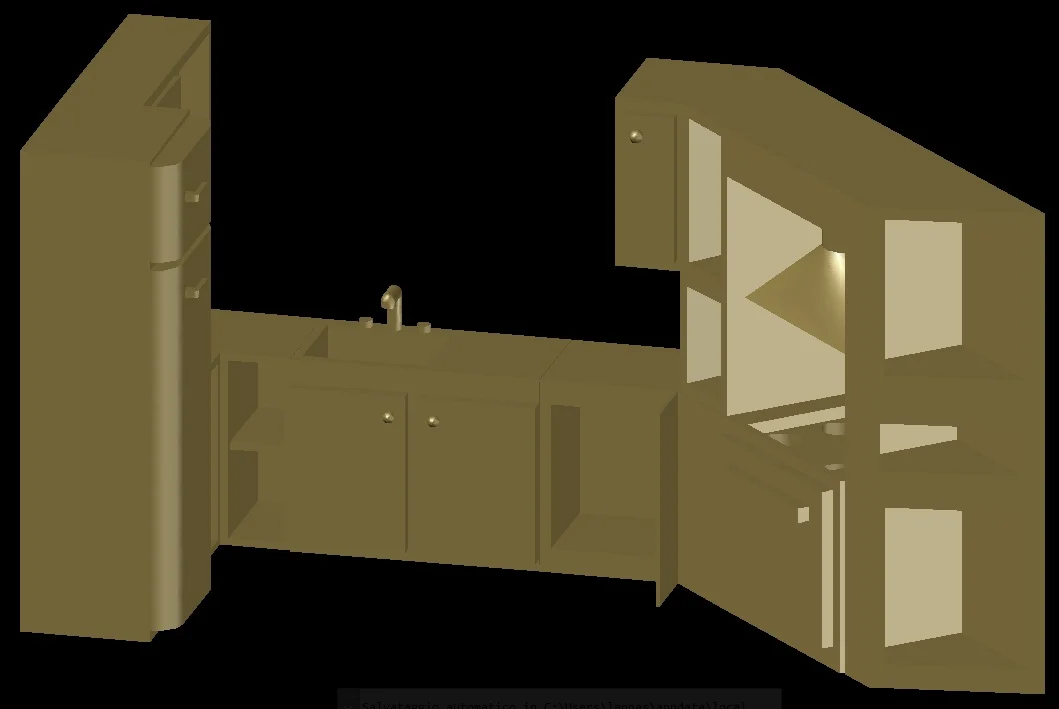 Dioramas elements (Kitchen furnitures)