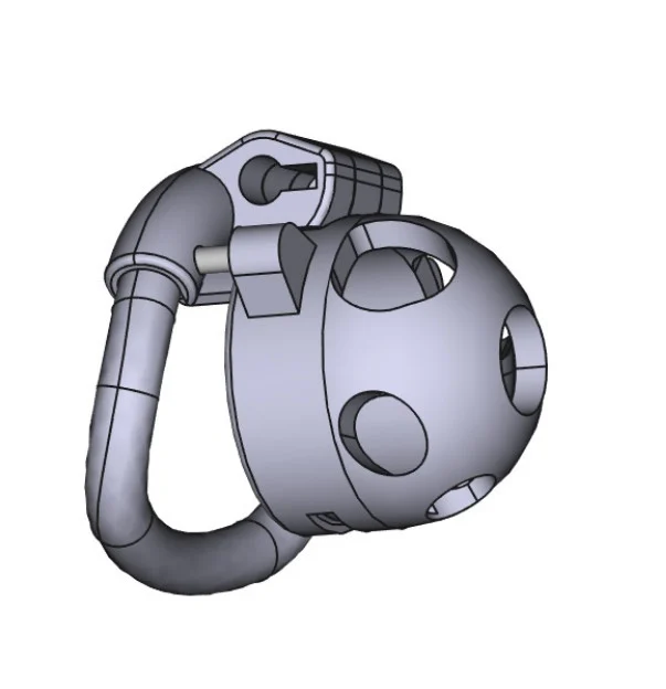 Male Chastity Device with Reverse Pegging-UPDATED