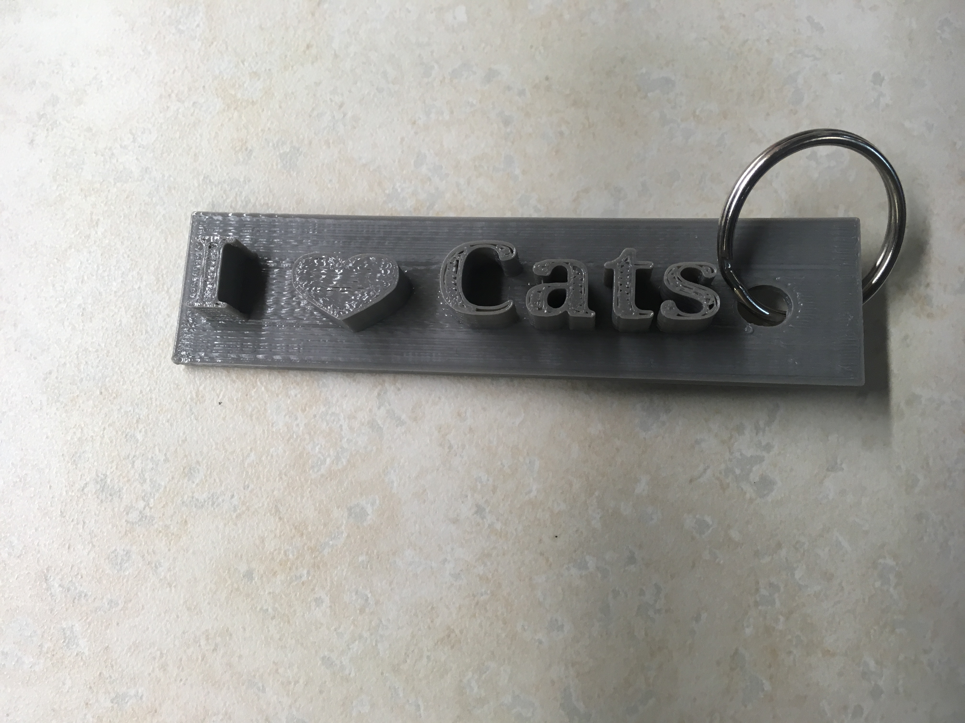 I love cats keychain
