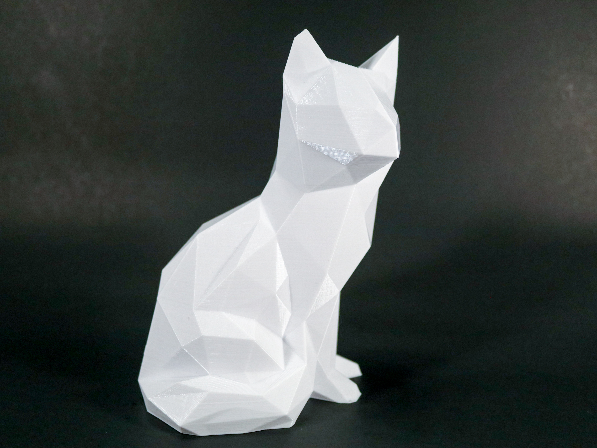 Low Poly Sitting Cat!