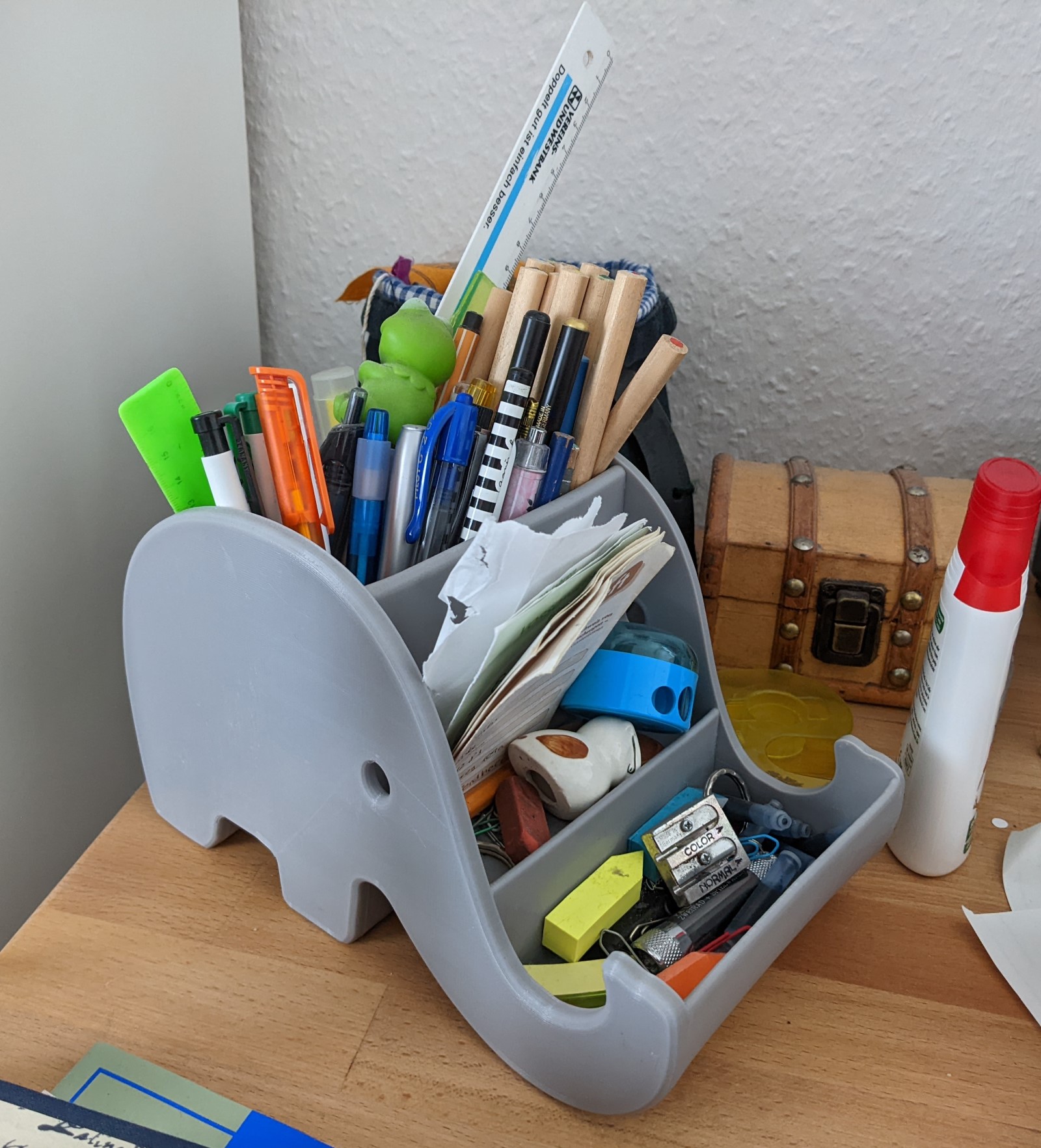 Elefant Telefon- & Stifthalter