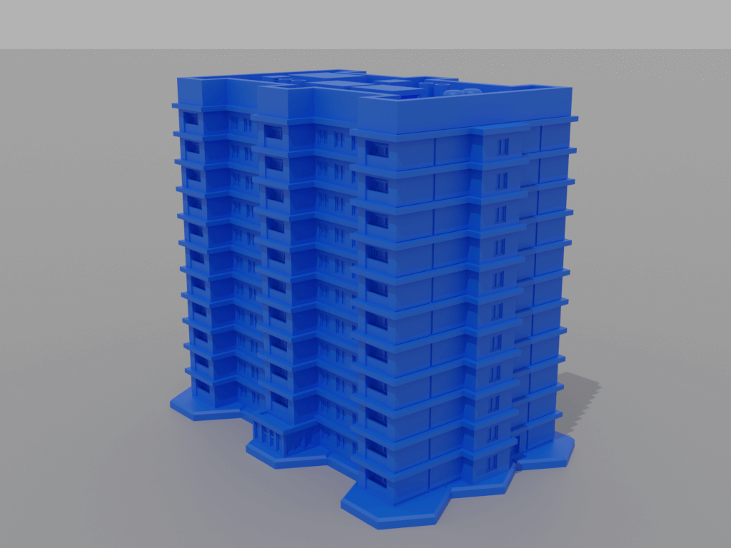 6mm Residential Tower 2B - Hexed and Hexless