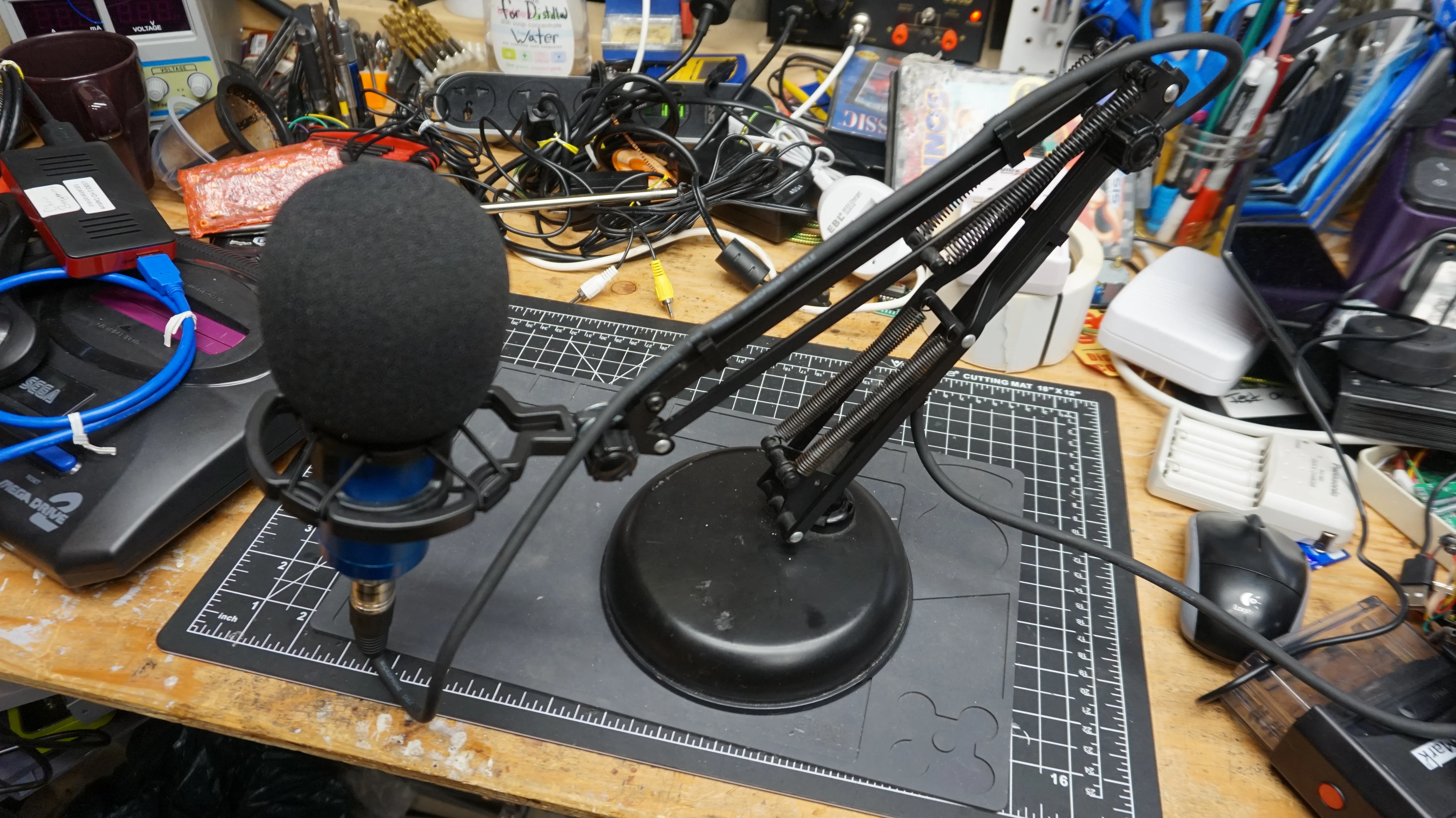 Cable Mic Stand DIY Cable Clips