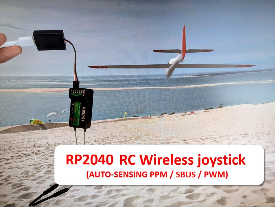 RP2040 Wireless radio controlled  SBUS/PPM/PWM USB joystick