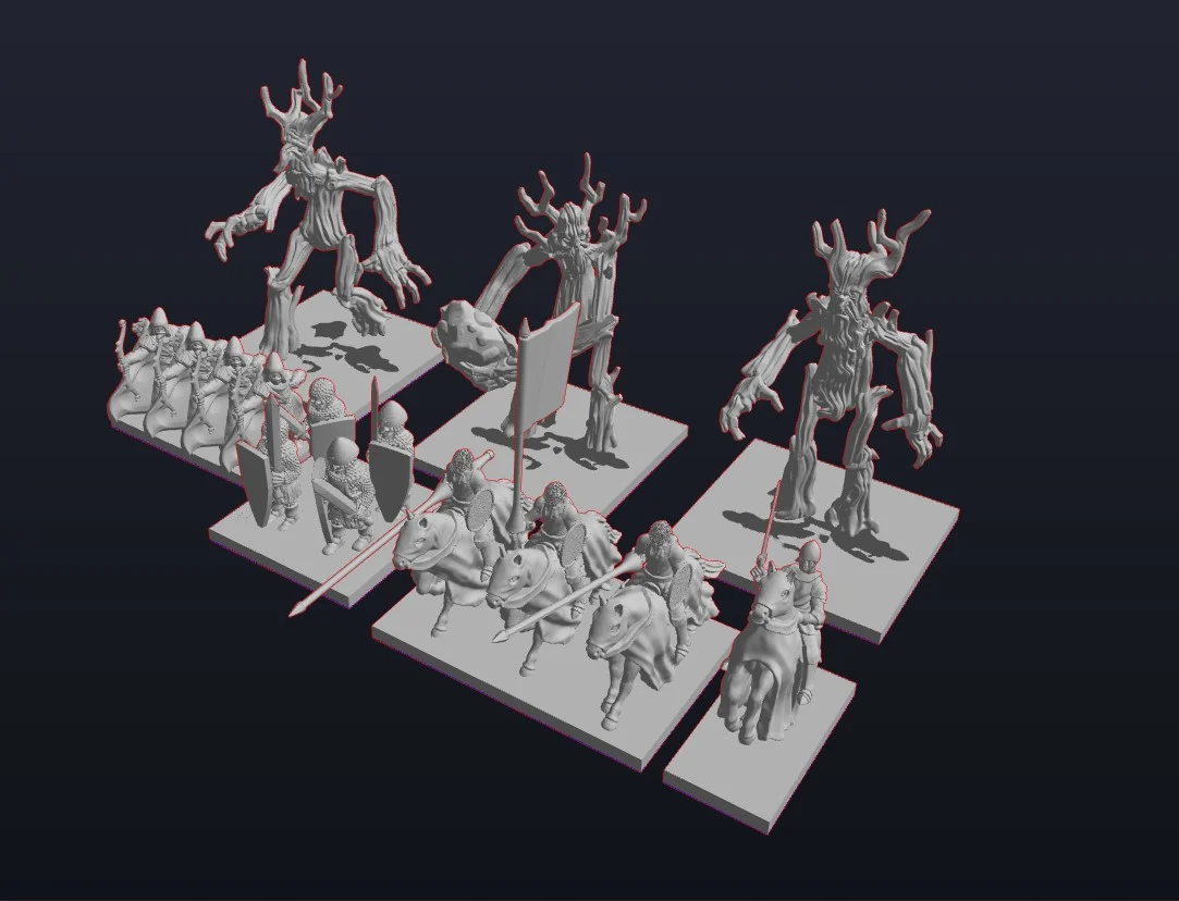 15mm Armies of Rohan, Elves, Fangorn, and armies of the dead