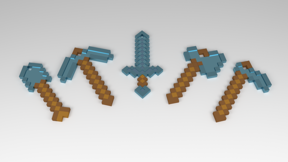MineCraft Tool Key chains