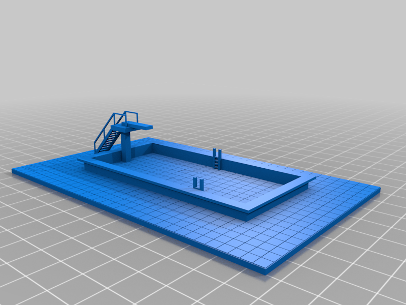 n scale outdoor swimmingpool