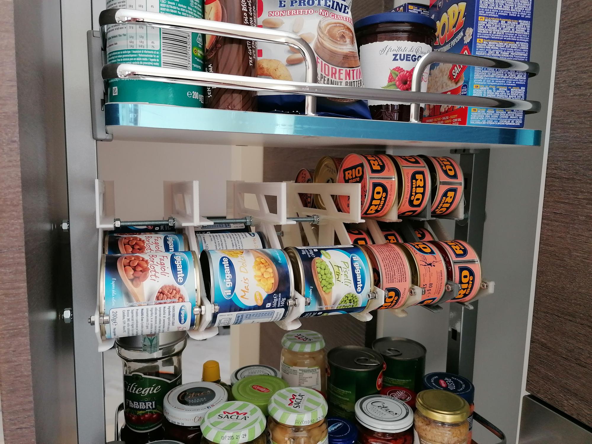 Suspended modular can holder