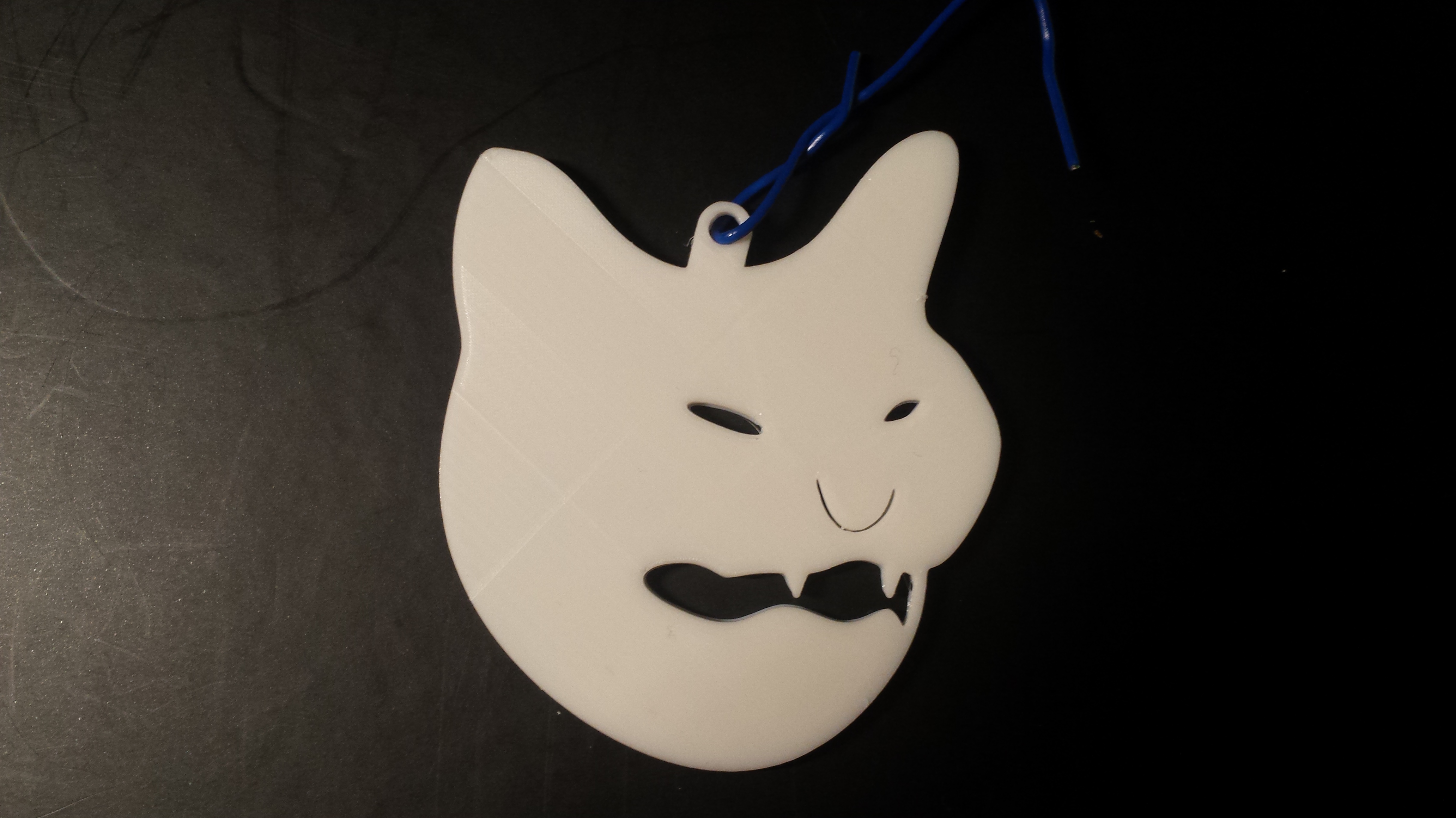 Cat Face Christmas Ornament