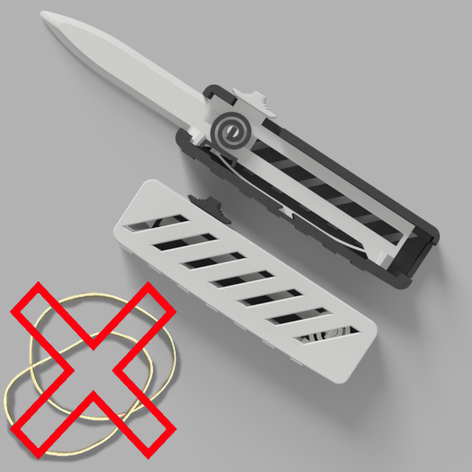 (no rubber band) FULLY PRINTABLE OTF Fidget toy