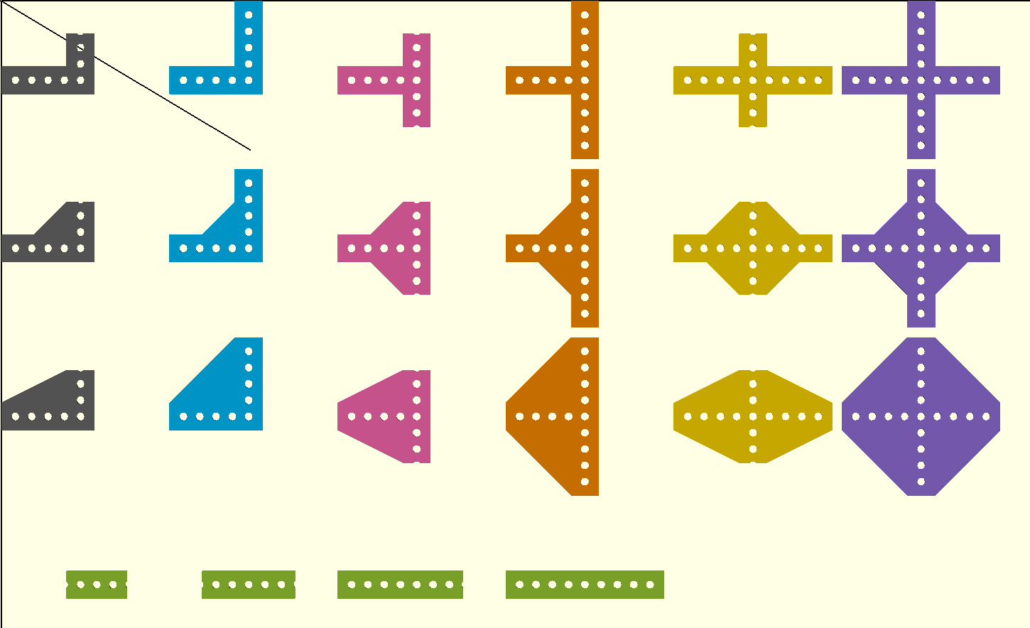 Customizable brackets for REV Robotics build system