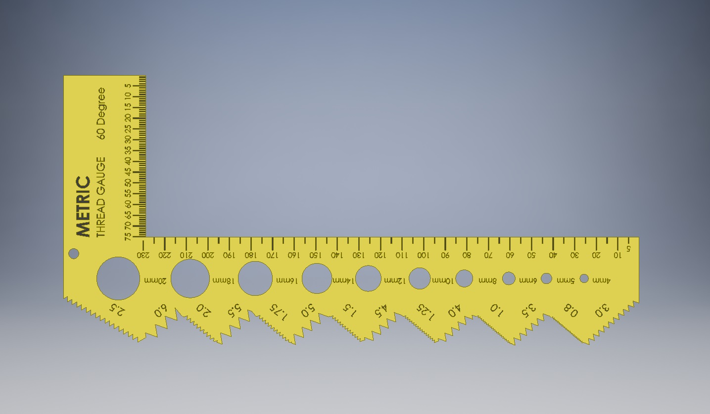 Thread Gauge IMPERIAL / METRIC