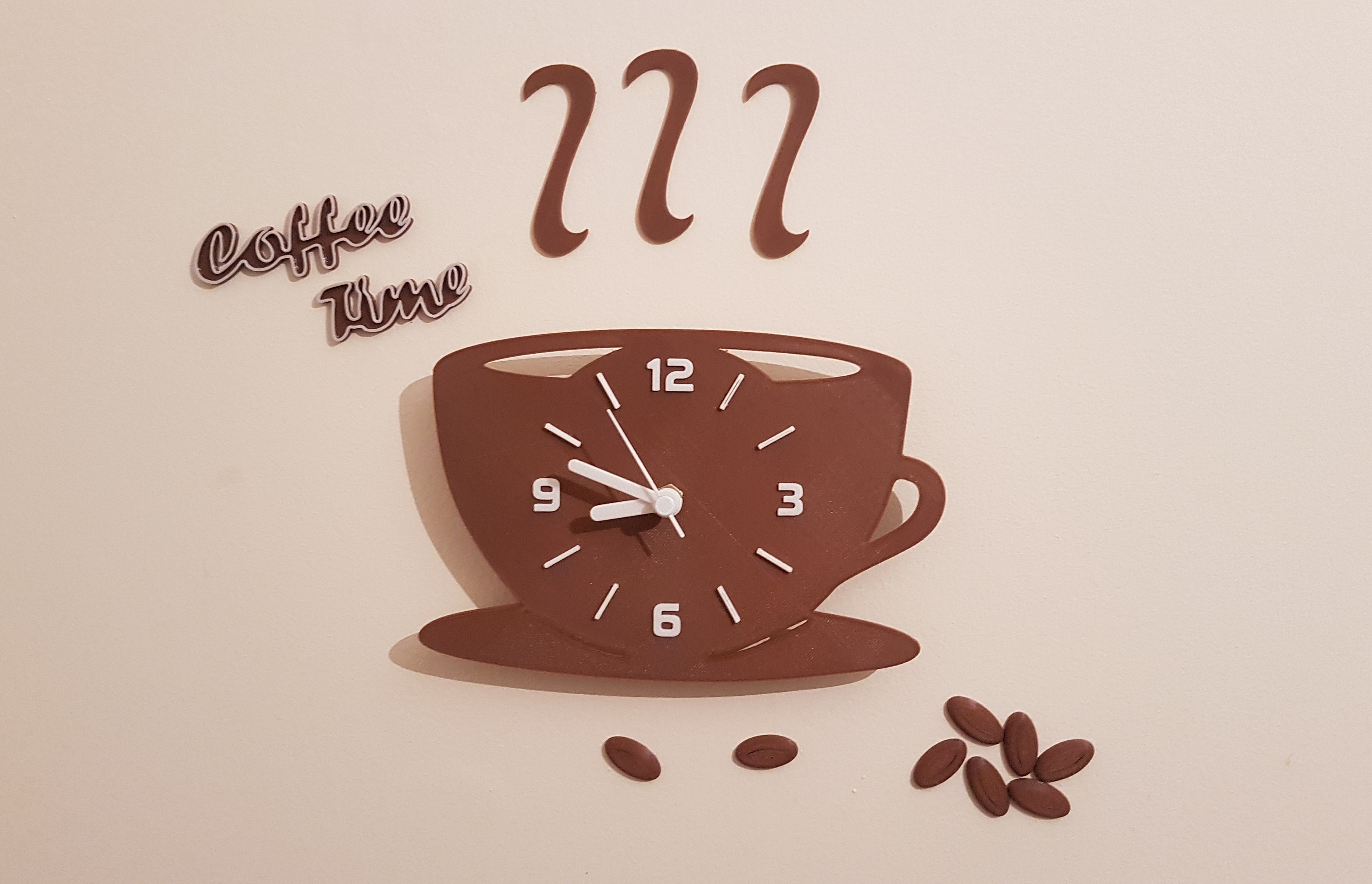 Coffee Time Kitchen Clock