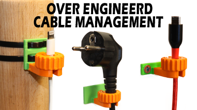 Cable Management Clips/Guides (Modular With Lock)