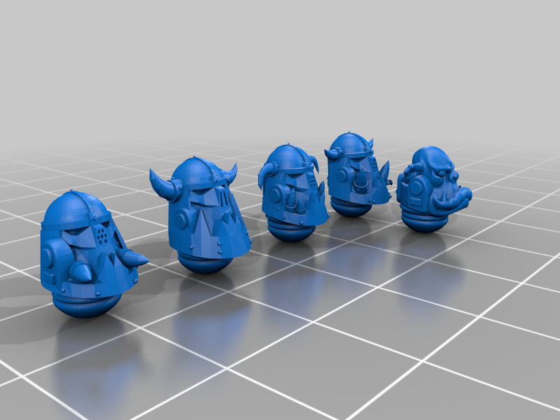 Primaris Ork Marine heads