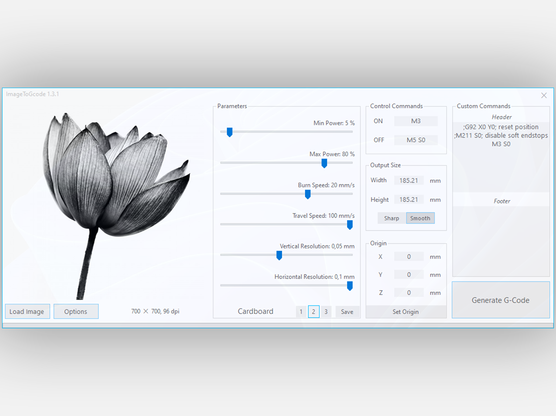 ImageToGcode Converter v1.3.1