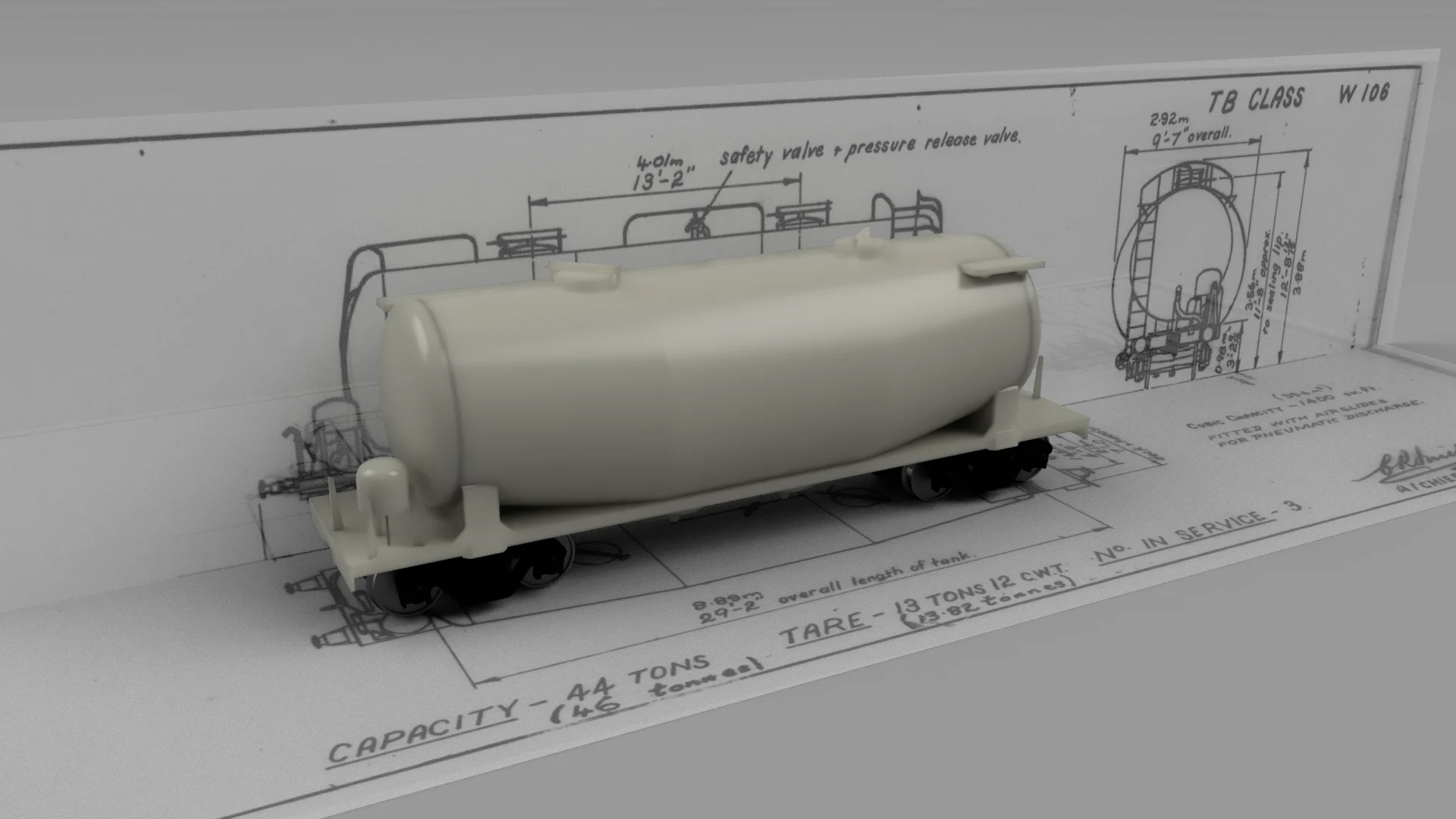 TGR TB class cement hopper wagon