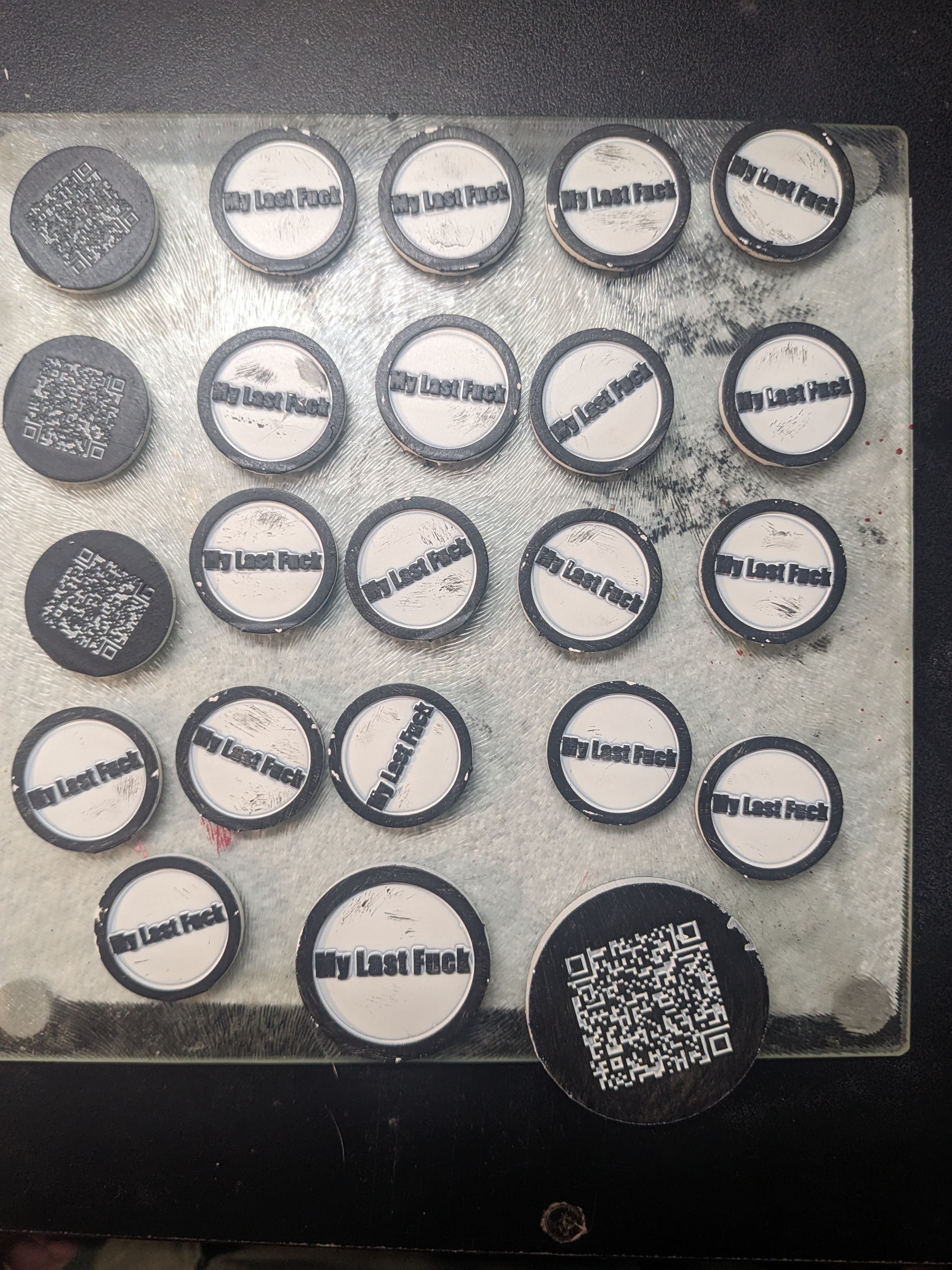 My Last Fuck Coin with QR link to youtube