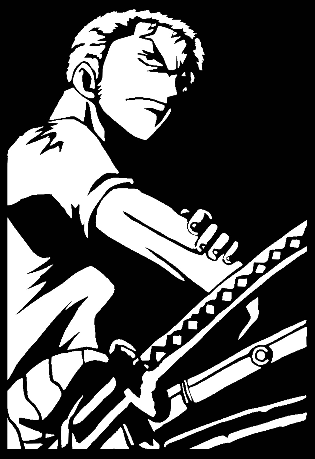 Zoro stencil 5