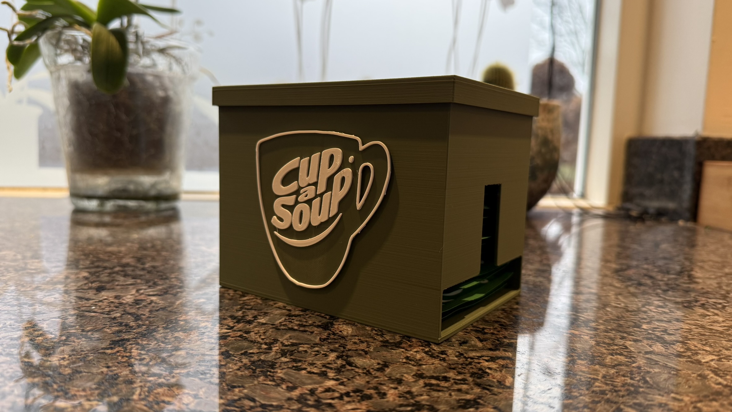 Cup-A-Soup Dispenser – Sachet Holder & Organizer