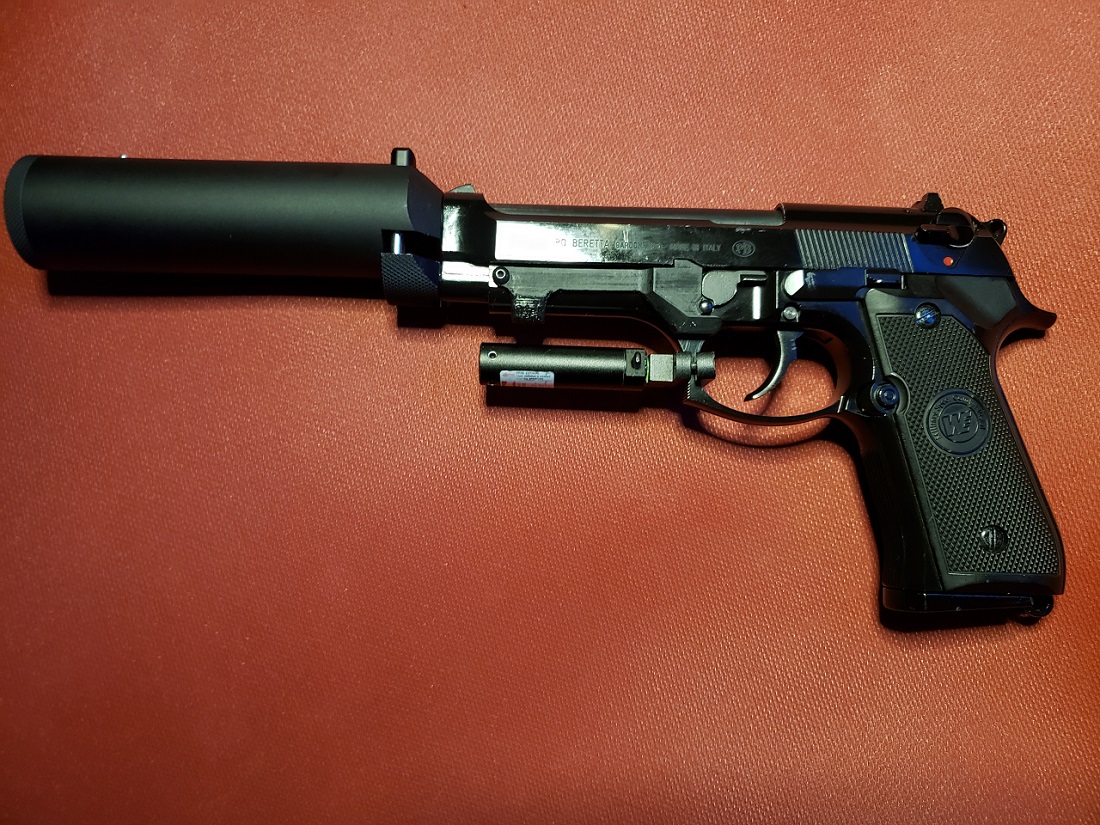 Airsoft M9 Hush Puppy Lever