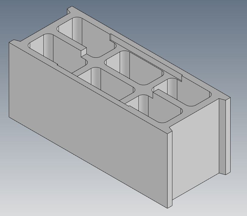 Light Base - Custom Feet - Concrete Block NF20 9:50