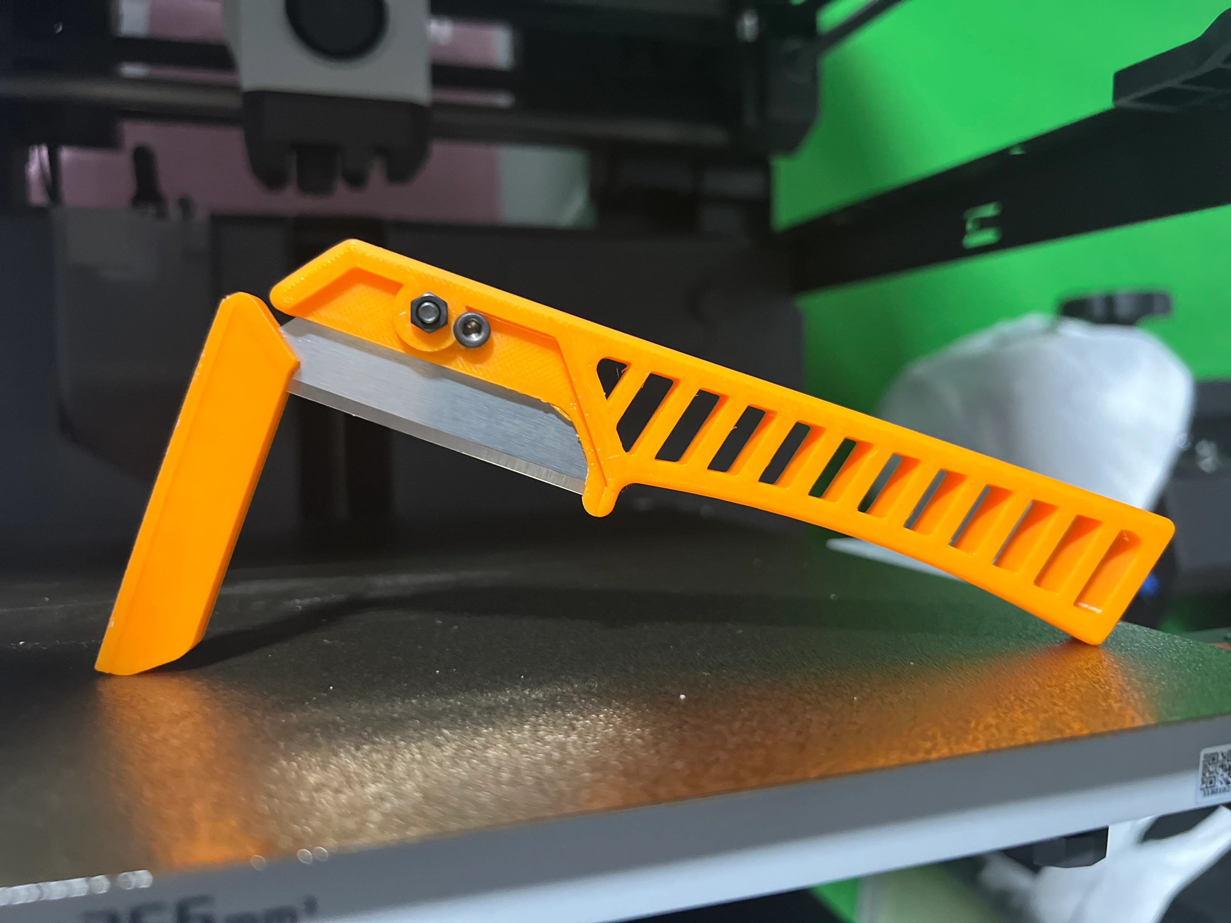 Fixed blade utility knife handle WITH Sheath / Blade Cover