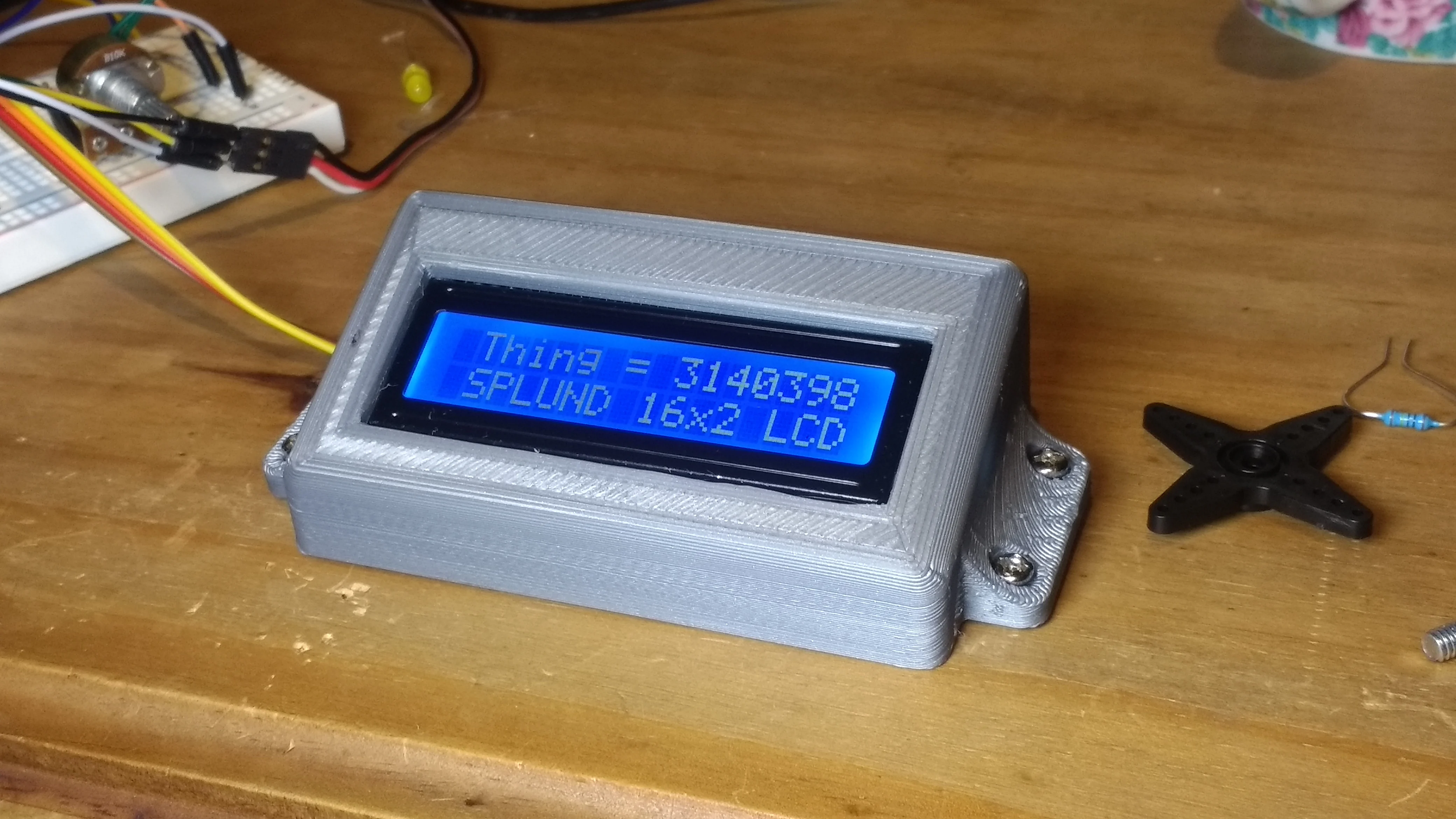 Arduino 16x2 LCD housing, 2 types