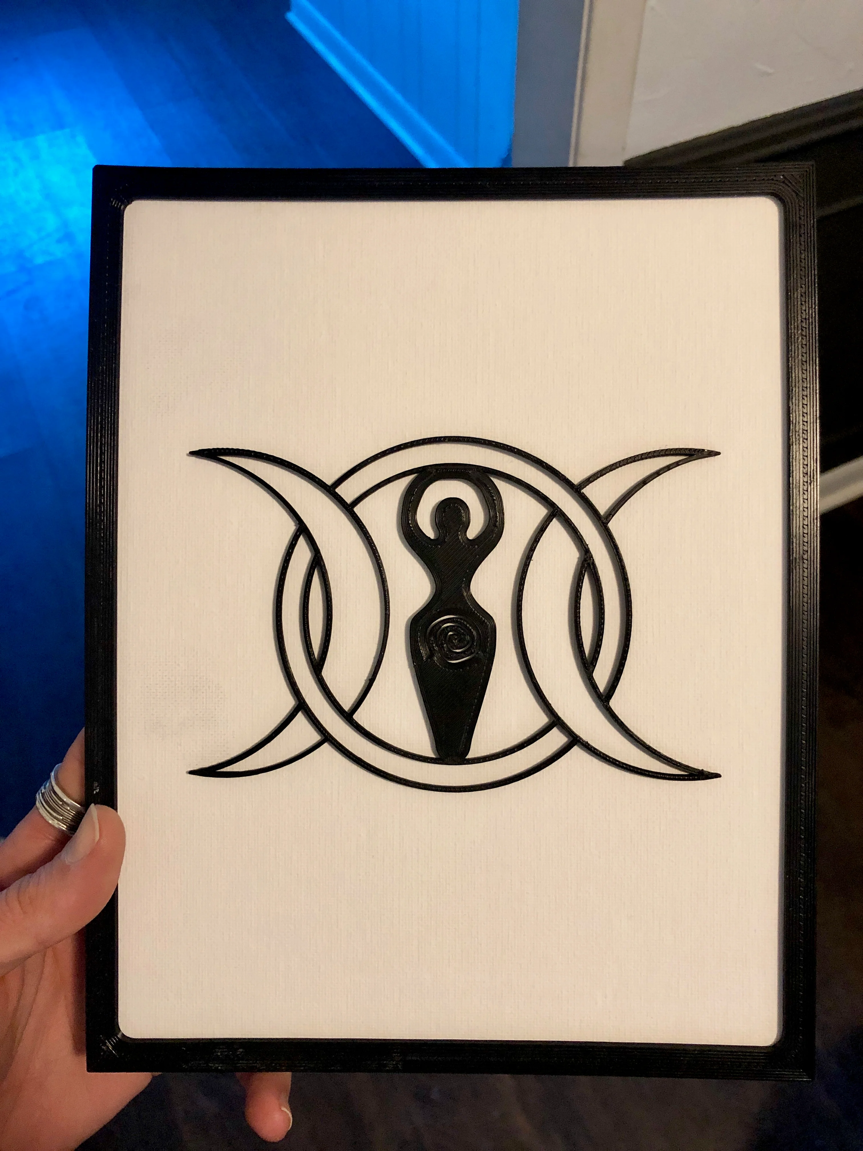 Moon Goddess 2D Art w/Frame
