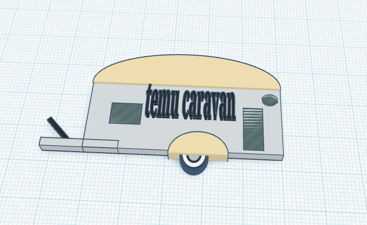 temu caravan/caravan keyring