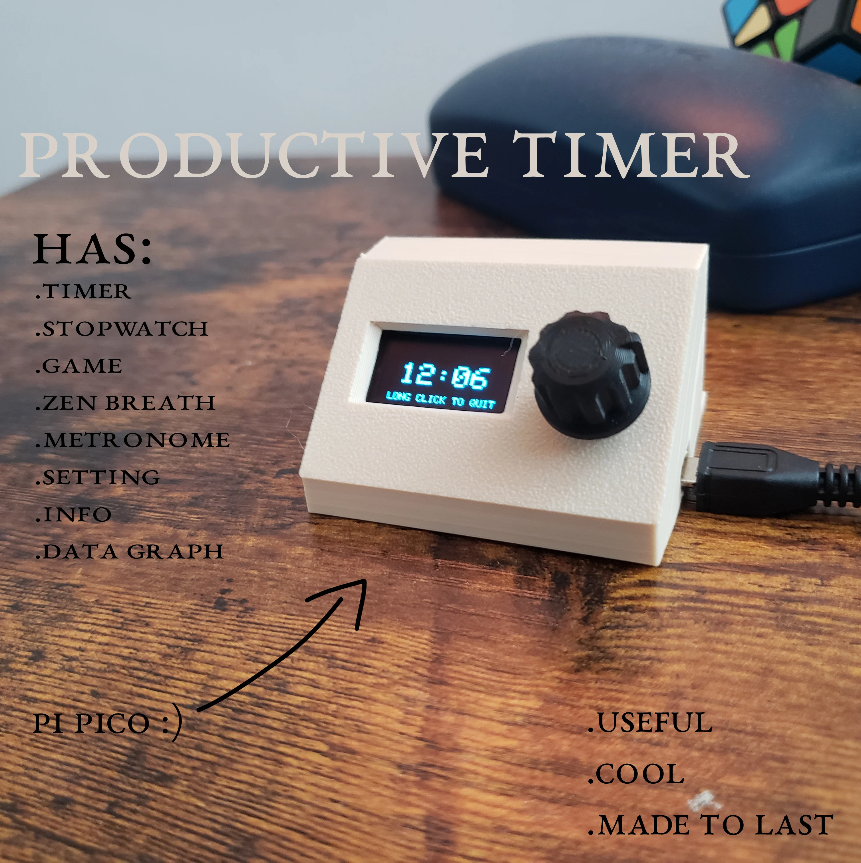 Productive Timer Raspberry Pi Pico