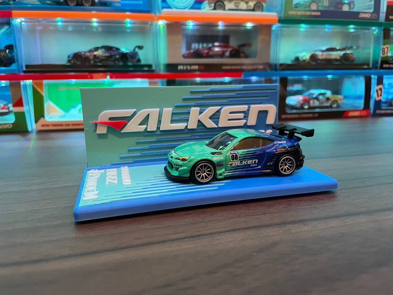Hot Wheels Subaru BRZ Pandem Display (Falken Tires Theme)
