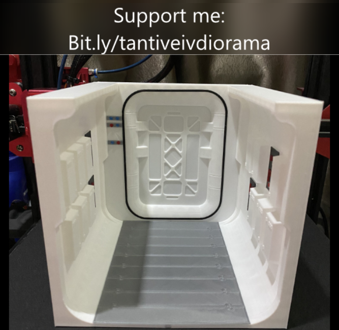 TANTIVE IV DIORAMA CORRIDOR R2D2 STAR WARS 1:12 SCALE