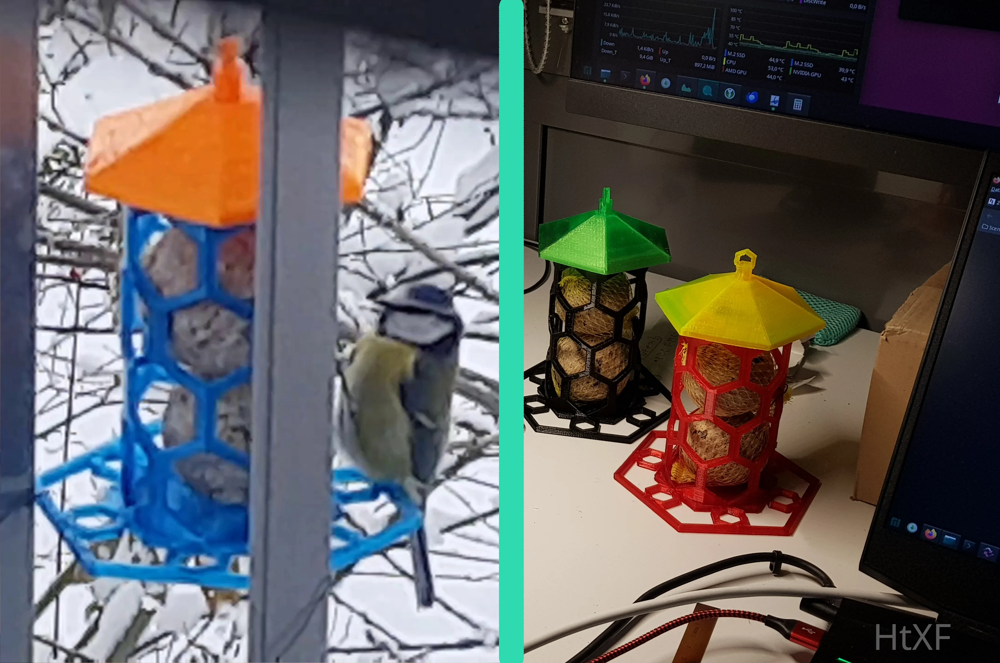 [closed Bottom] Fat Ball Bird Feeder