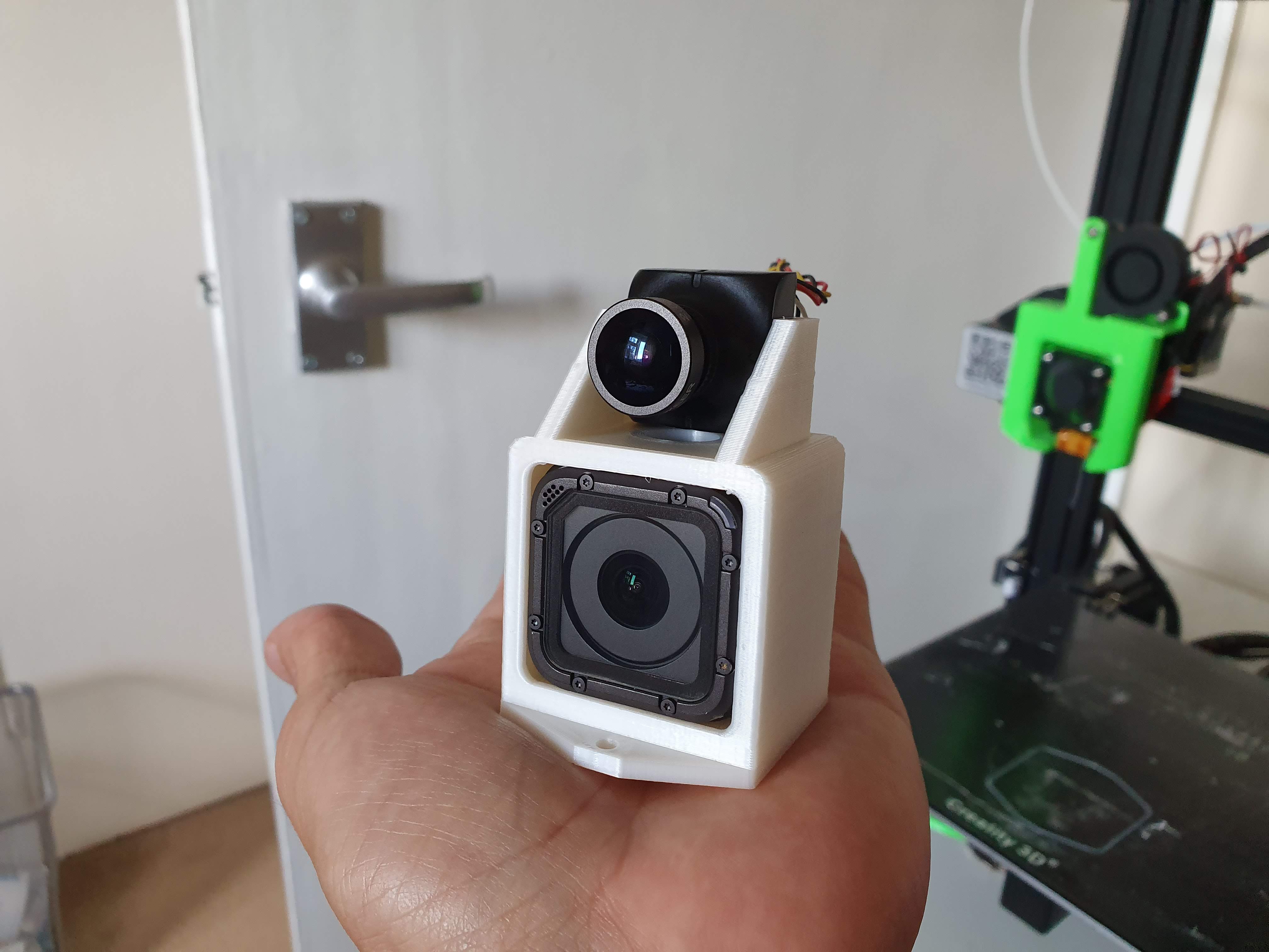 GoPro Session and Foxeer HS1177 combo mount
