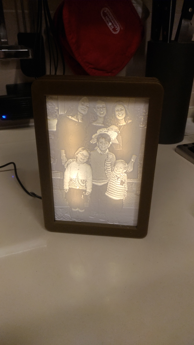 Lithophanie Frame Lamp