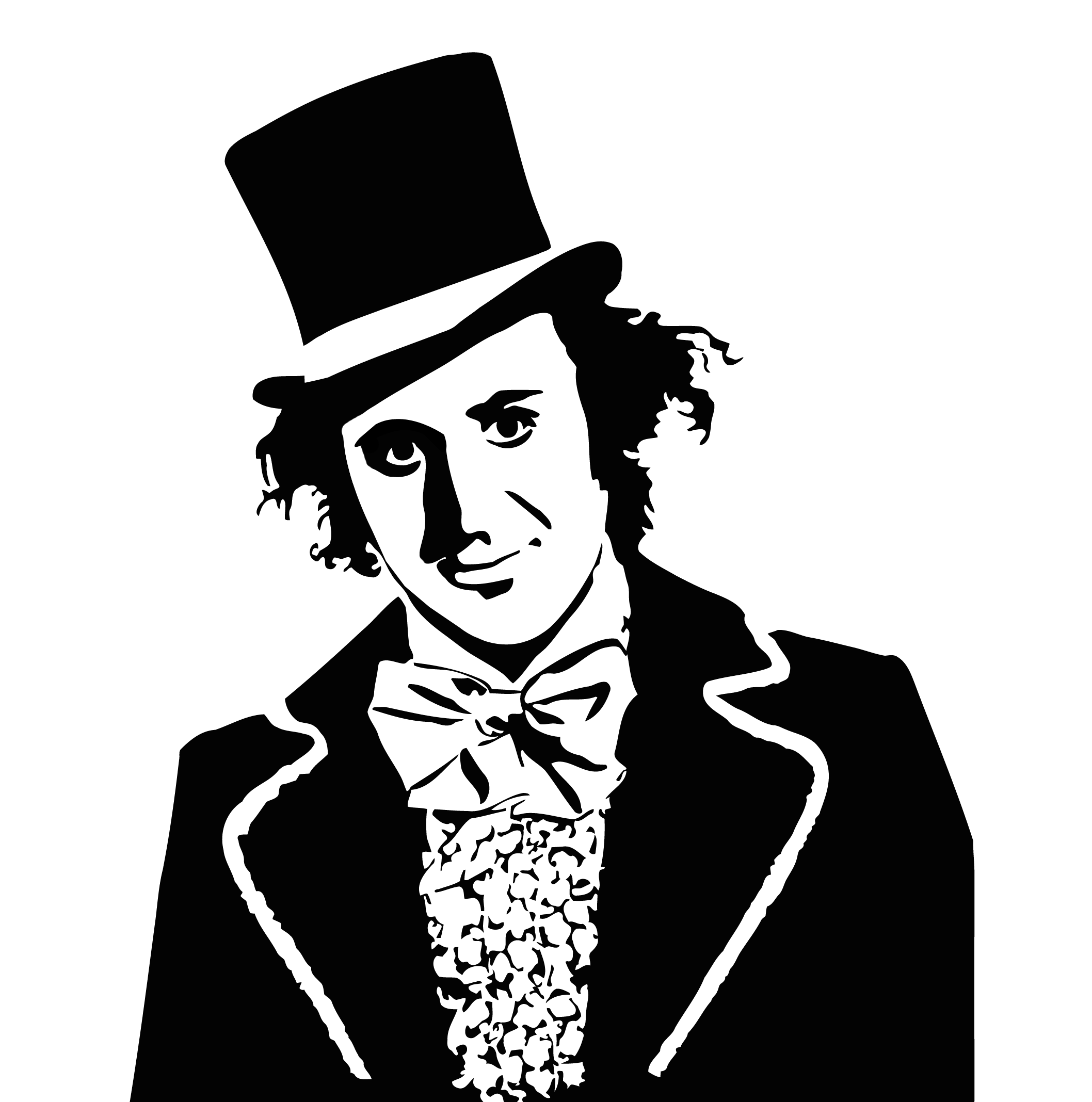 1971 Willy Wonka stencil