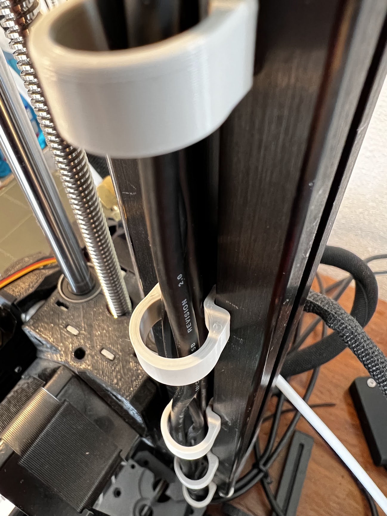 Prusa Mini extrusion cable clip (two sizes)