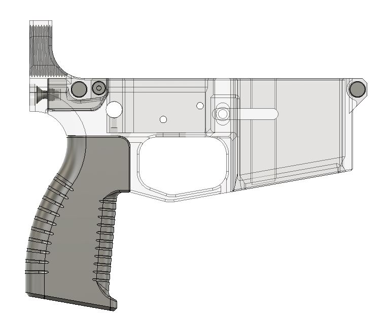 AR Pistol Grip 5 Deg Cant