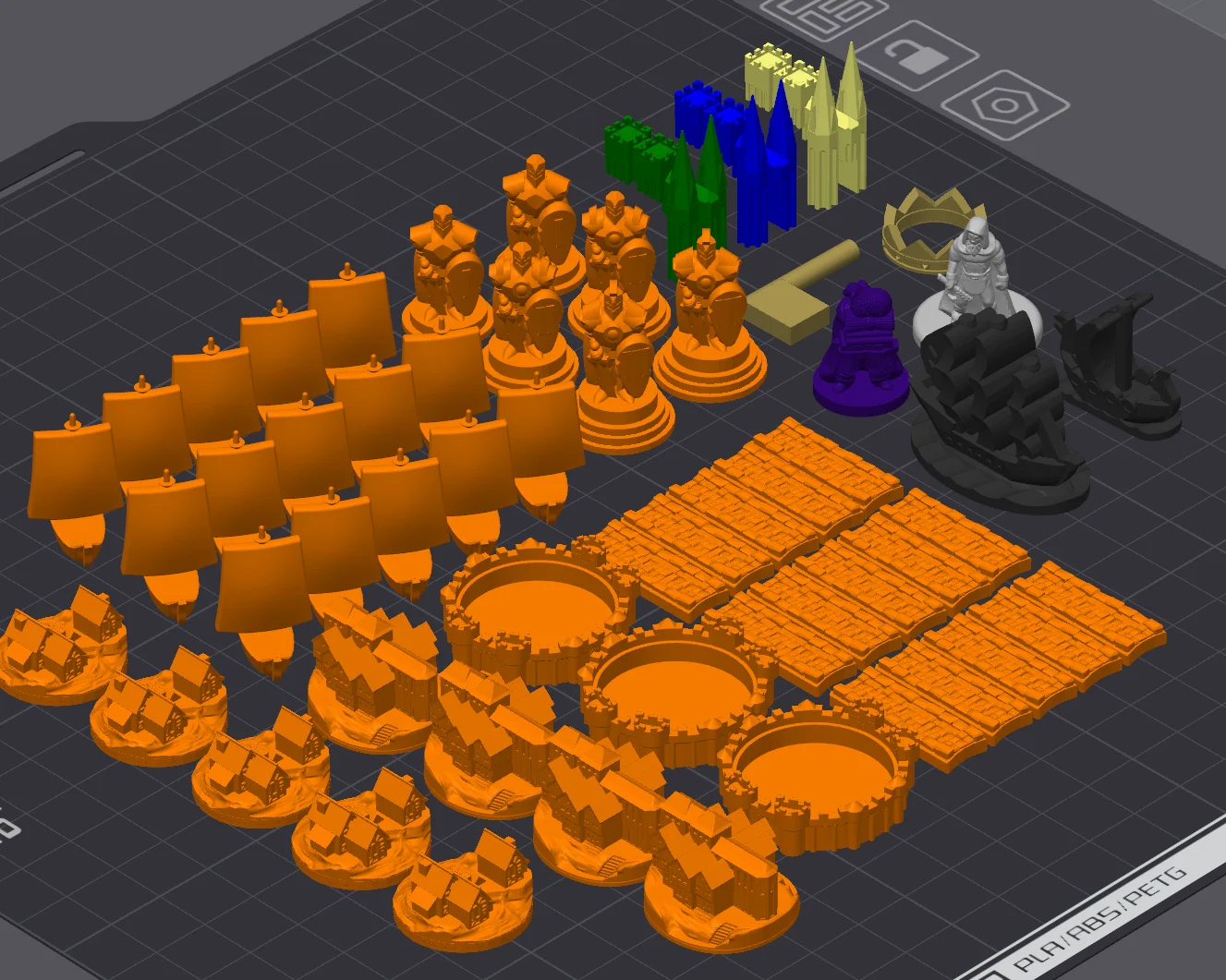 Full Catan setup (Base + Seafarers + Cities and Knights)