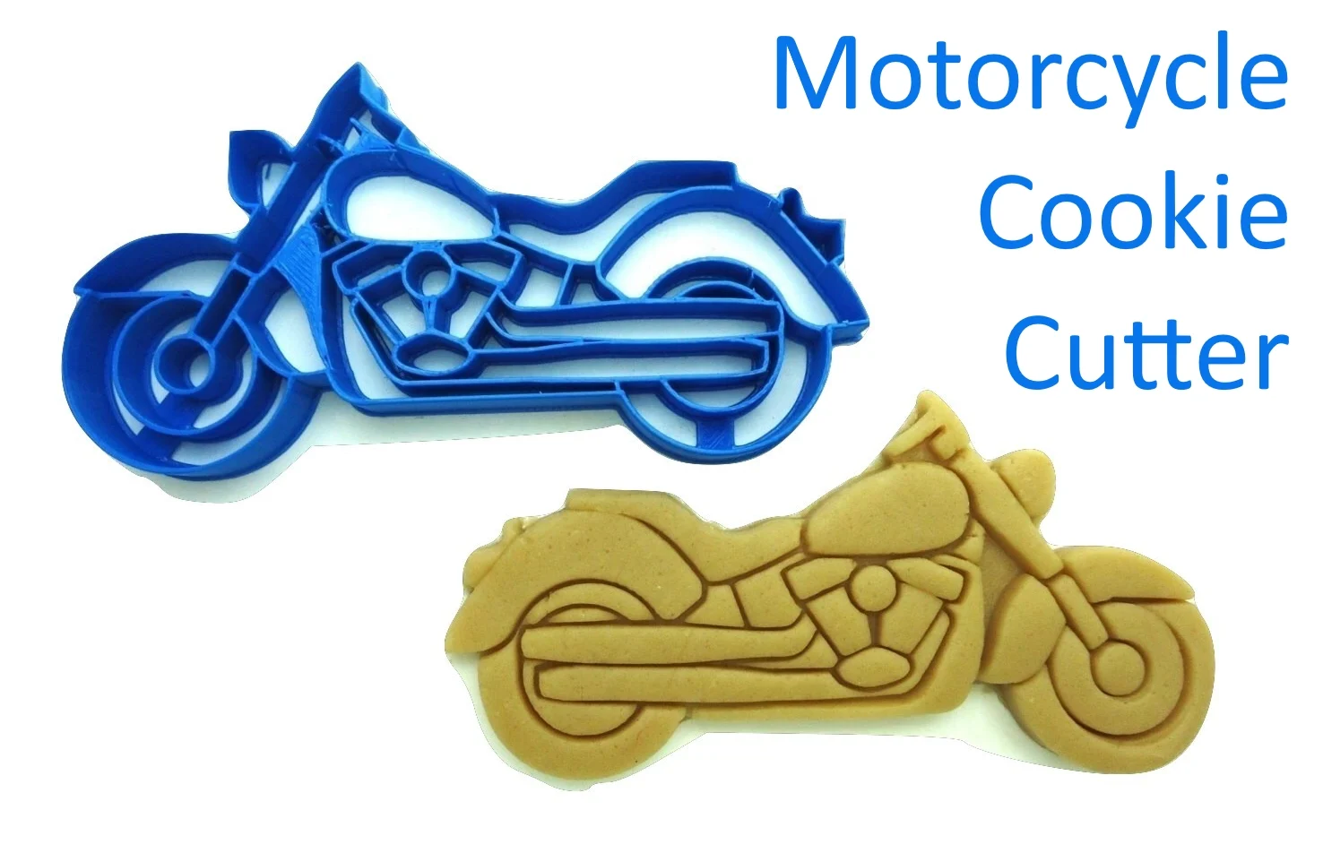 Motorcycle Cookie Cutter (Fondant)