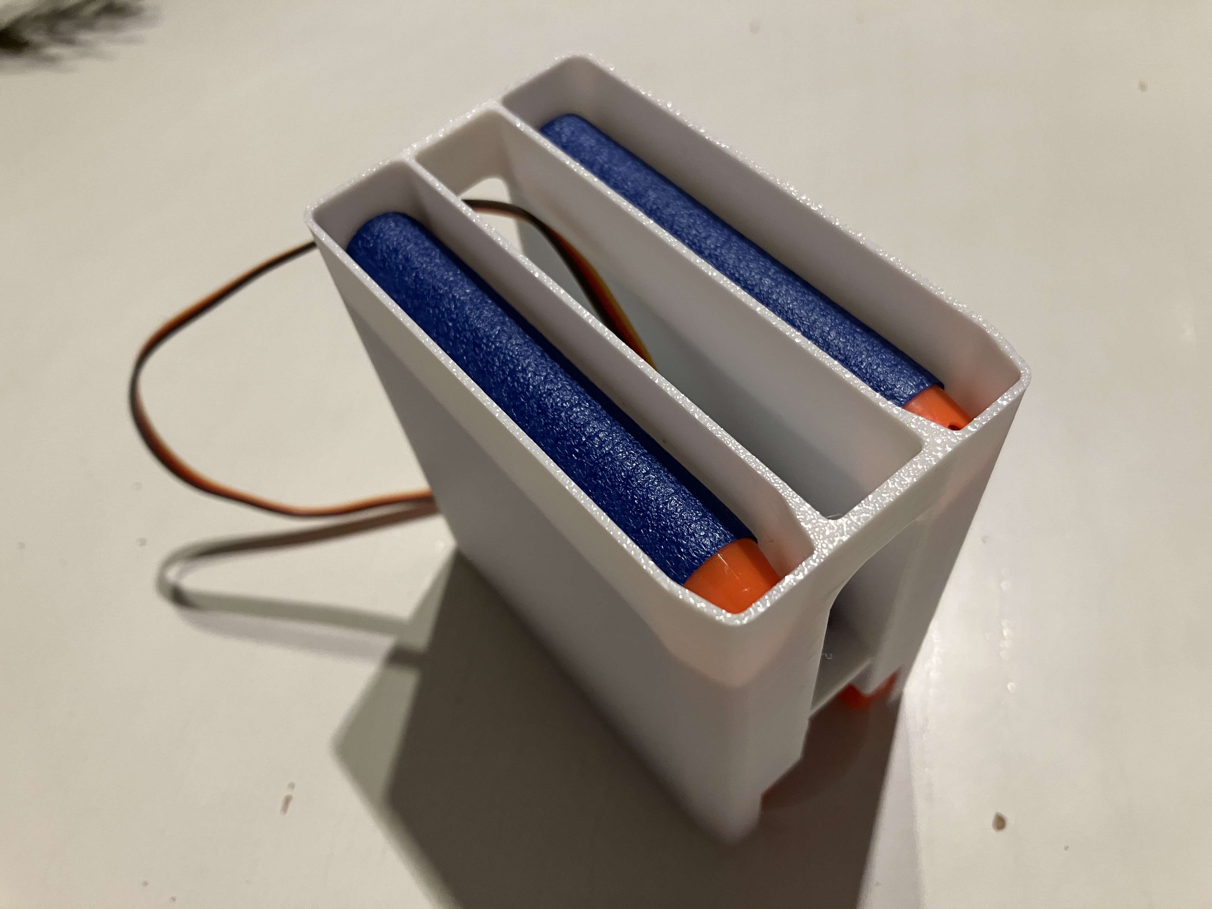 Nerf dart drop, individual release by servo (SG90)