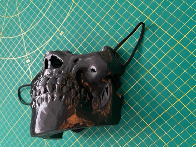 Haloween lower half covid skull mask