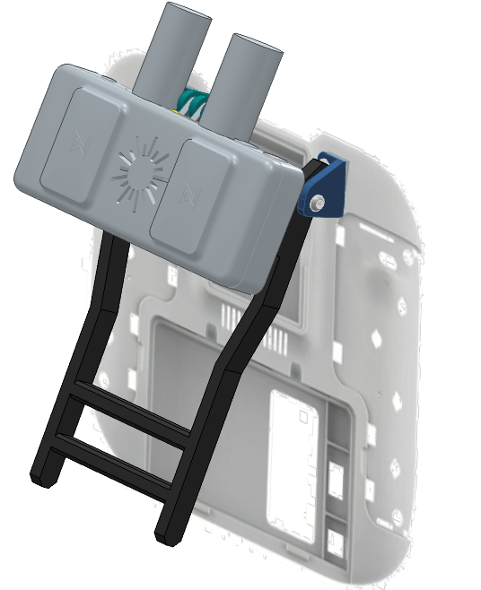 Radiomaster TX15 rear kick stand for Walksnail VRX Mount